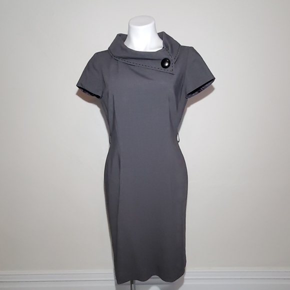Tahari Dresses & Skirts - Tahari Dark Gray Retro Dress